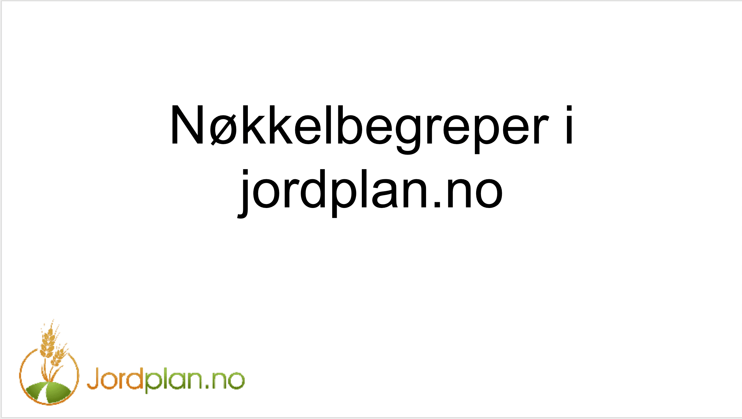 Nøkkelbegreper